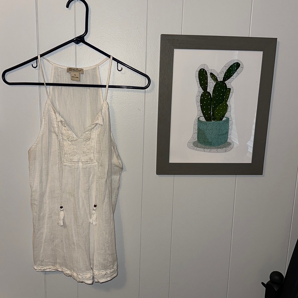 Lucky Brand Linen Tank Top